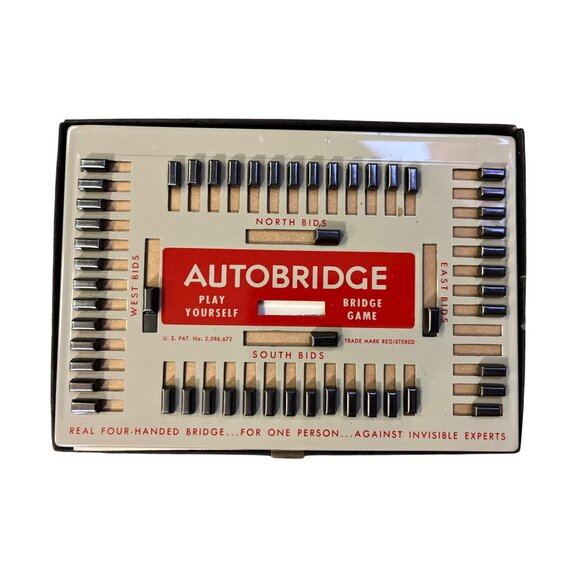 Vintage AutoBridge Play Yourself Bridge Game Beginner Set Used w/ Cards Box - Picture 2 of 10
